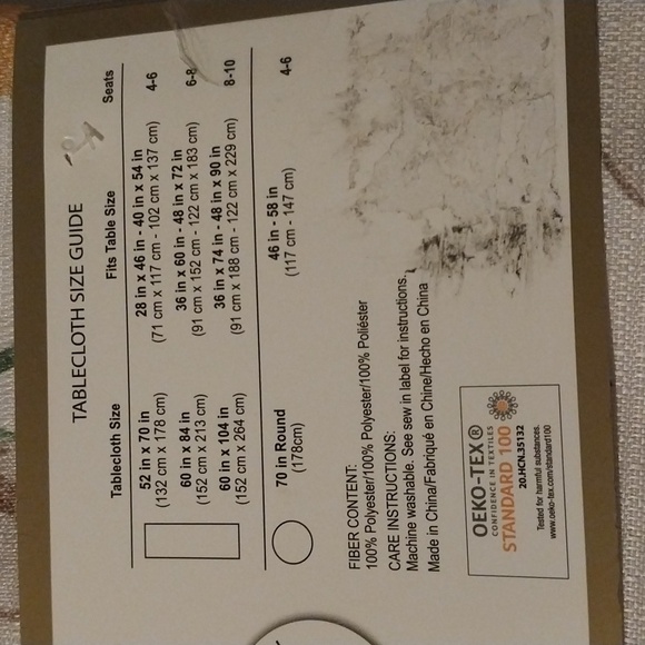 Table cloth - Picture 2 of 5